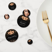 マスカレード黒い金ゴールドグリッターほこり誕生日パーティー コンフェッティ (グループ)