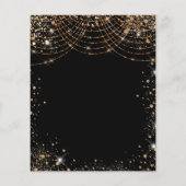 マスカレード黒キンセアニェラ予算招待状 チラシ (裏面)