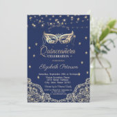 マスカレード，ストリングライト，レース，スタークインセアニラ 招待状 (スタンド正面)