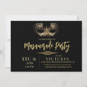 マスカレード バースデー パーティー 招待状 (正面)