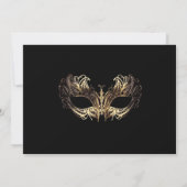 マスカレード バースデー パーティー 招待状 (裏面)