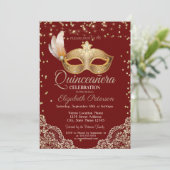 マスカレード、レース、ダイアモンズレッドキンチェニェラ 招待状 (スタンド正面)