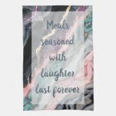 マスカレード – 白 キッチンタオル (縦)