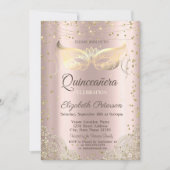 マスカレーレースバラ金ゴールドキンセアニラ 招待状 (正面)