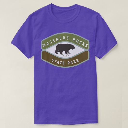 マスカーロック州パークアイダホローミングベアID Va Tシャツ (デザイン正面)
