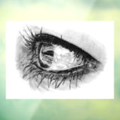 マスカ描ラのフリーハンドビューティフルウーマンの目 ウィンドウサイン (シート3)