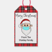 マスキギフト付きサンタラベル パーソナライズされた ギフトタグ (正面)