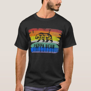 マスキュラーでスタイリッシュなゲイ・ベア・プライド パパベア Tシャツ