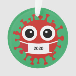 マスキングされたコロナウイルスアクリルオーナメント オーナメント