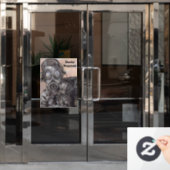 マスクが必要なプレパガスマスクストアのウィンドウの固定 ウィンドウサイン (オフィスドア)