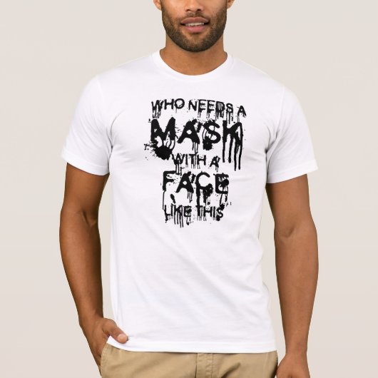 マスクが必要な人は… Tシャツ (正面)