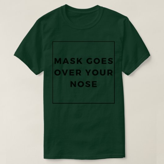 マスクが鼻を越える15 Tシャツ (デザイン正面)