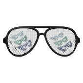 マスクきらめく- アビエーターサングラス