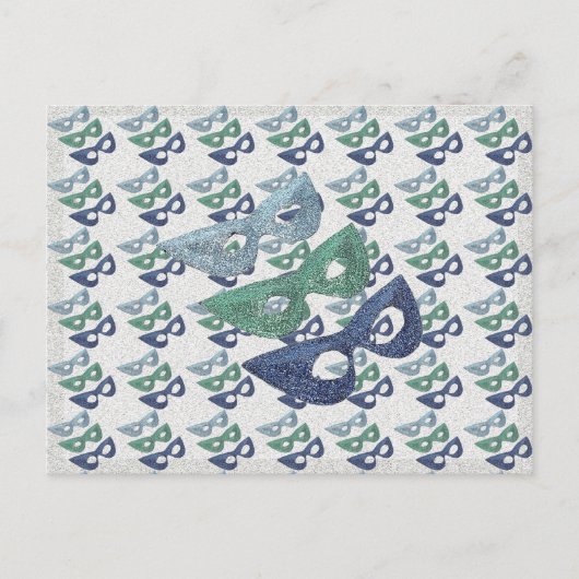 マスクきらめく- ポストカード (正面)