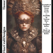 マスクされたゴシック様式の仮装の女性DU1デコページ 薄葉紙