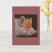 マスクされたピグカードを助ける カード (黄色い花)