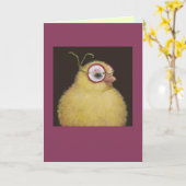 マスクされたピープカードをミッツィ カード (黄色い花)