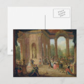 マスクされたボールのシーン ポストカード (正面/裏面)