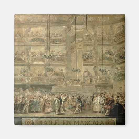 マスクされたボール, c.1767 マグネット (正面)