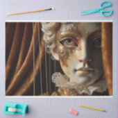 マスクされたマリオネットデコページ紙 | 米紙 | 薄葉紙 (クラフト)