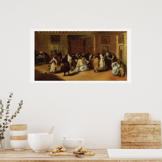 マスクされた会議 ポスター (キッチン)