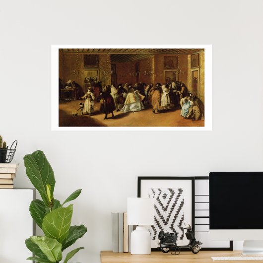 マスクされた会議 ポスター (ホームオフィス)