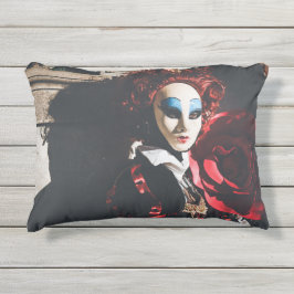 マスクされた女性インヴェネツィアカーニバル アウトドアクッション