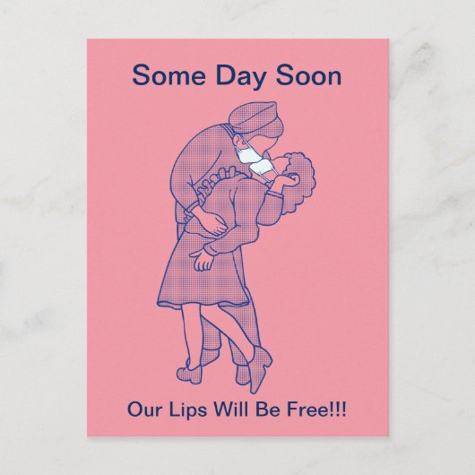 マスクされた恋人 ポストカード (正面)