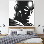 マスクされた正義 キャンバスプリント (インサイチュ (寝室))