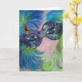 「マスクされた」 カード (黄色い花)