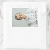 マスクされていない医師の紙シール 長方形シール (バッグ)