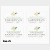 マスクその他の美しい製品フランジパニアート 長方形シール (シート)