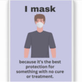 マスクだって保護最高のだから… シール (正面)