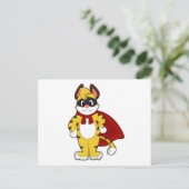 マスクとマントを纏ったヒーローとしての虎 ポストカード (スタンド正面)