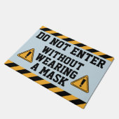 マスクなしで入力しない ドアマット (アングル)