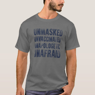 マスクなしの申し訳なさの恐れのない恐れのないフレイド Tシャツ