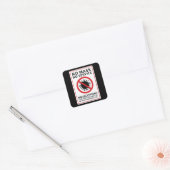 マスクなしサービスなし例外 スクエアシール (封筒)