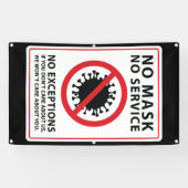 マスクなしサービスなし例外 横断幕 (横)