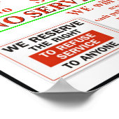 マスクなしサービスなし ポスター (角)