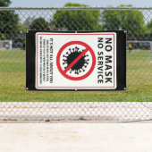 マスクなしサービス共有空気 横断幕 (インサイチュ)