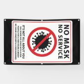 マスクなしサービス共有空気 横断幕 (横)