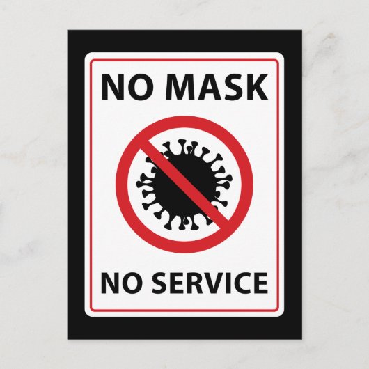 マスクなしサービス ポストカード (正面)