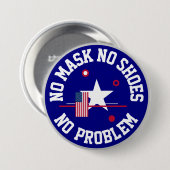 マスクなし靴なし問題 缶バッジ (正面&裏面)