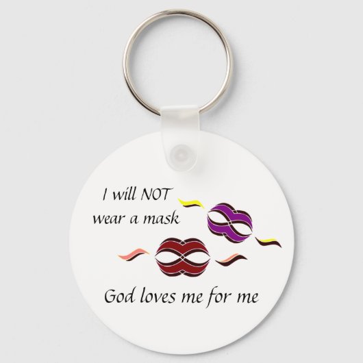 マスクなし キーホルダー (正面)