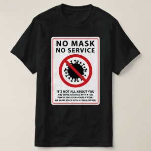 マスクなし、サービス共有空気なし Tシャツ