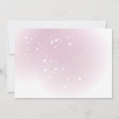 マスクにピンクの北極の動物バーチャル赤ちゃんシャワー 招待状 (裏面)