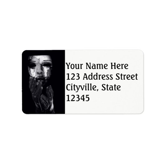 マスクのフォールン ラベル (正面)