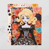 マスクの向こうに：紙人形がステージに住む (正面/裏面)