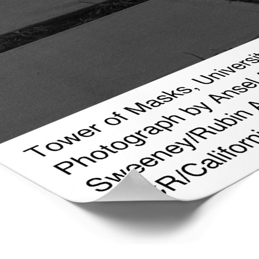 マスクの塔, UCLA, 1966 ポスター (角)