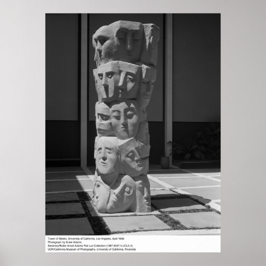 マスクの塔, UCLA, 1966 ポスター (正面)
